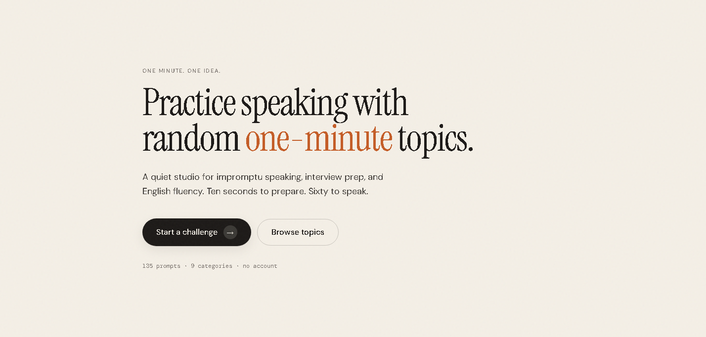 SpeakRandom preview
